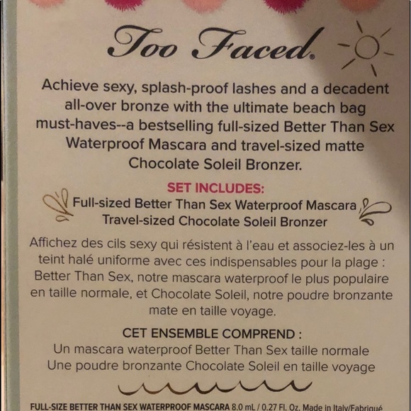 ⛱NWT Too Faced Beach Bag must- haves ⛱ - Picture 8 of 8